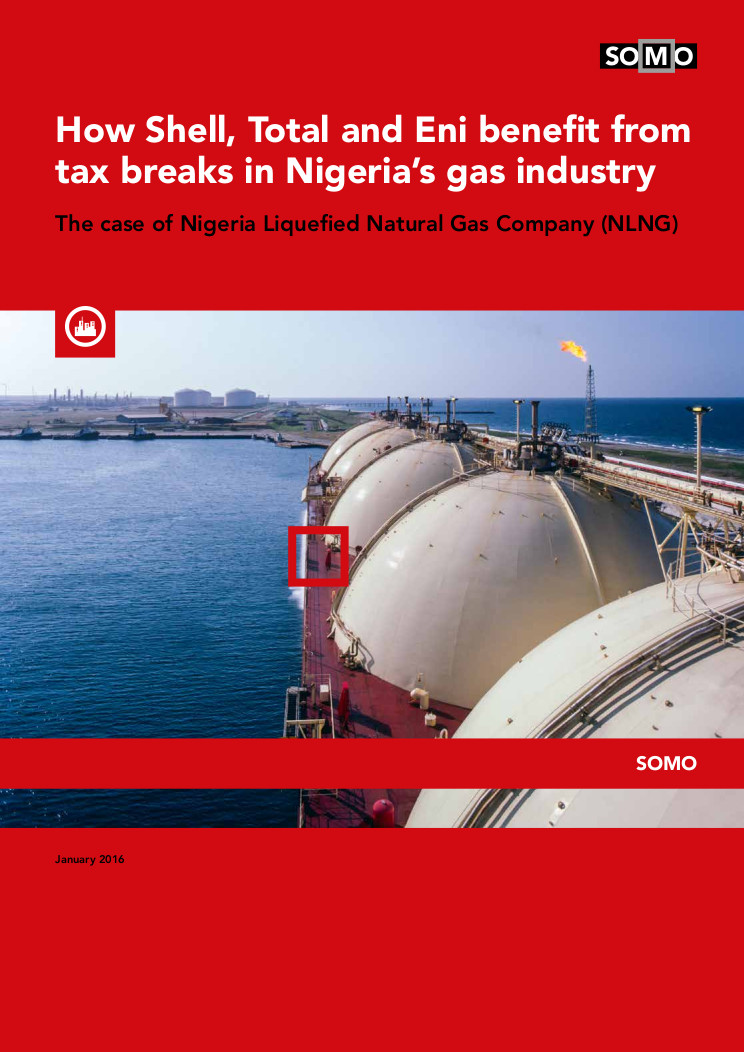 publication cover - How Shell, Total and Eni benefit from tax breaks in Nigeria’s gas industry