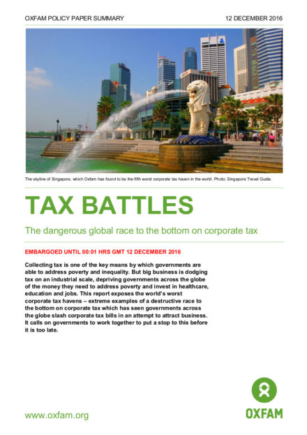publication cover - Tax Battles